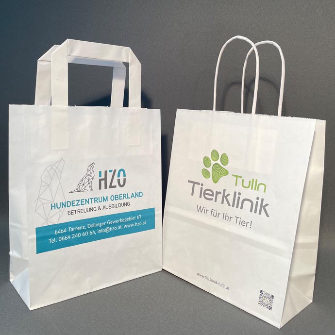 Papiertasche weiss